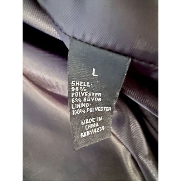 Alfani Mens Black Stripe Blazer Jacket Size Large - Picture 4 of 5